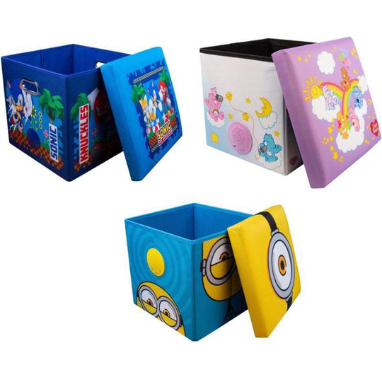 Fizz Creations Sound Box Storage Cube with Bluetooth Speaker