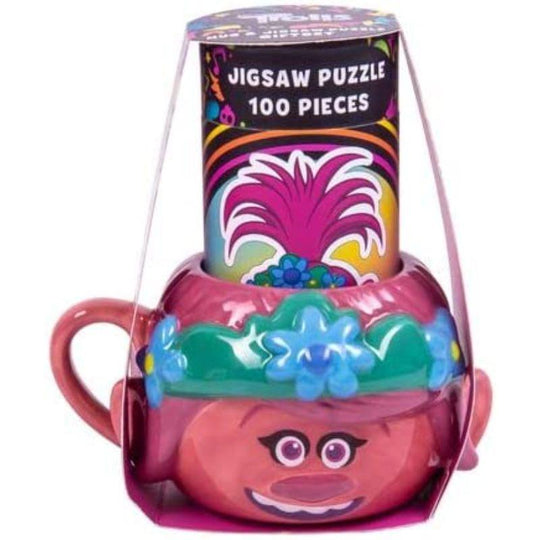 Fizz Creations Trolls Shaped Mug & 100 Piece Jigsaw Puzzle