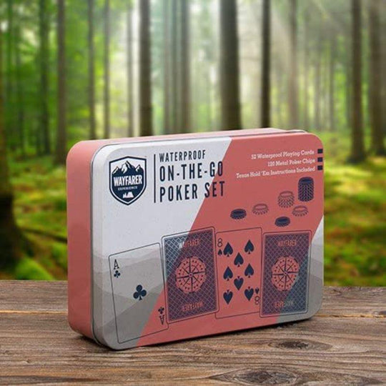 Fizz Creations Wayfarer Waterproof On the Go Outdoor Poker Set