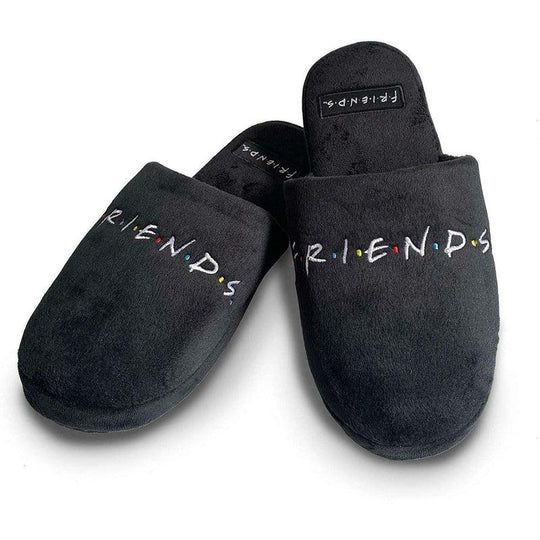 Friends Logo Black Mule Slippers UK 5-7