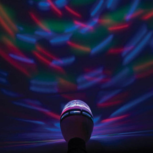 Funtime LED Rotating Kaleidoscope Party Bayonet Screw Fitting Light Bulb