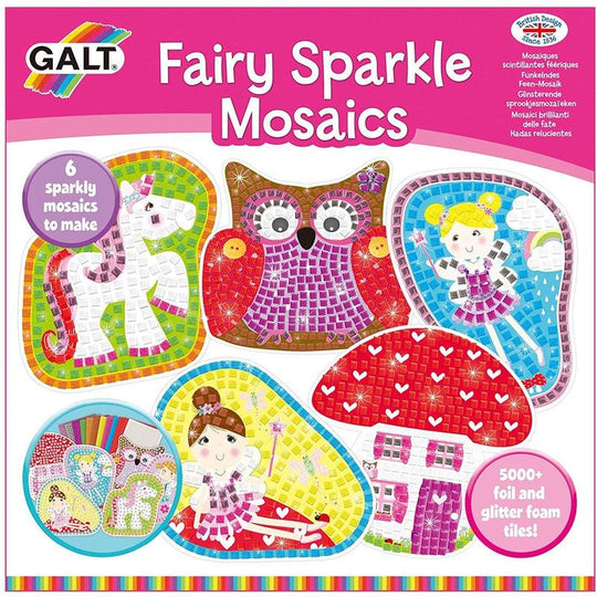 Galt Toys, Fairy Sparkle Mosaics, Kids' Craft Kits, Ages 5 Years Plus