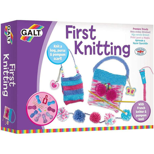 Galt Toys, First Knitting, Kids' Craft Kits, Ages 6 Years Plus