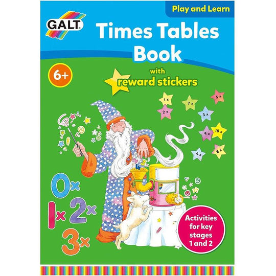 Galt Toys Home Learning Books Times Tables with Reward Stickers