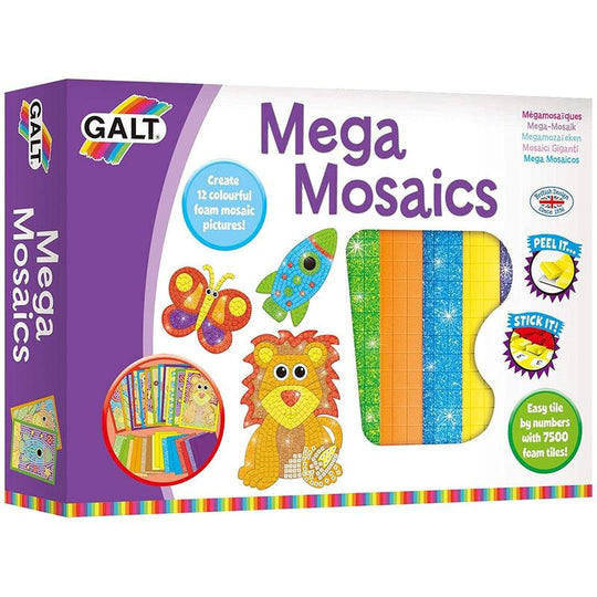 Galt Toys, Mega Mosaics, Kids' Craft Kits, Ages 5 Years Plus