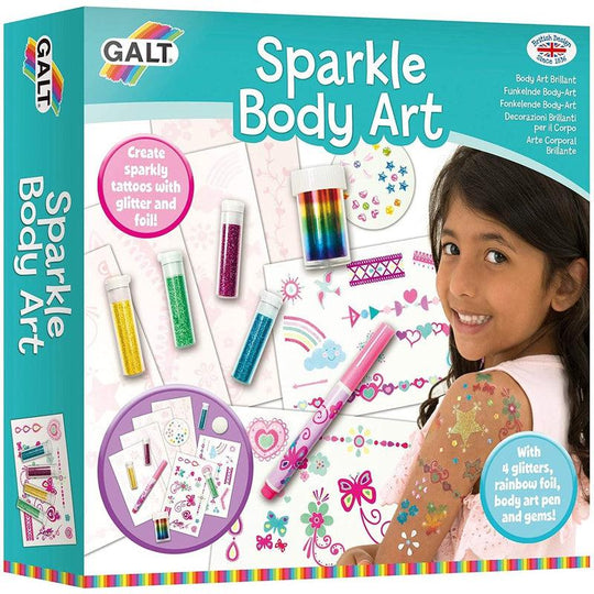 Galt Toys, Sparkle Body Art, Kids' Craft Kits, Ages 6 Years Plus