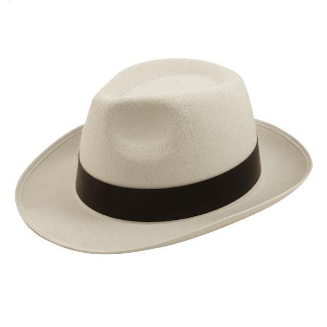 Emeco Chapeau Fedora Trilby Mafia Rayé Fin – Style Al Capone Tendance, 100% Polyester Léger Et Confortable