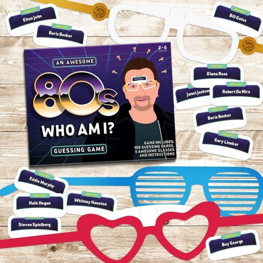 Gift Republic An Awesome 80s Edition Who am I? Family Guessing Game