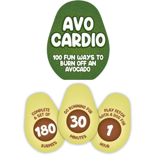 Gift Republic Avo-Cardio 100 Fun Ways To Burn Off An Avocado Card Pack