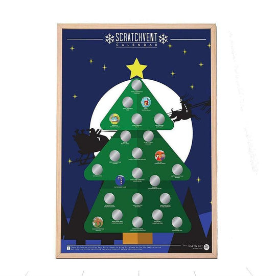 Gift Republic Bucket List Festive Christmas 'Scratchvent' Advent Calendar