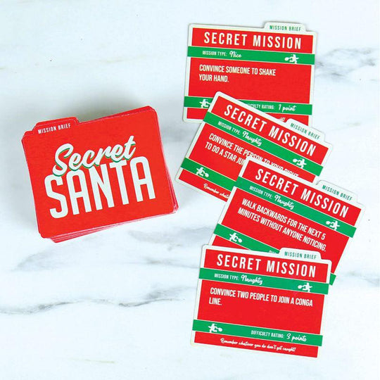 Gift Republic Secret Santa Christmas Card Challenge Party Game