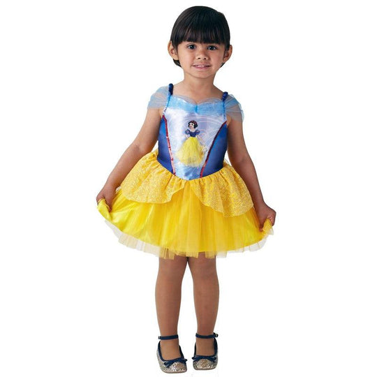 Girls Ballerina Snow White Costume Disney Princess Fancy Dress Outfit