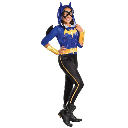 Girls Batgirl Costume Superhero Batman Child Halloween Fancy Dress Outfit