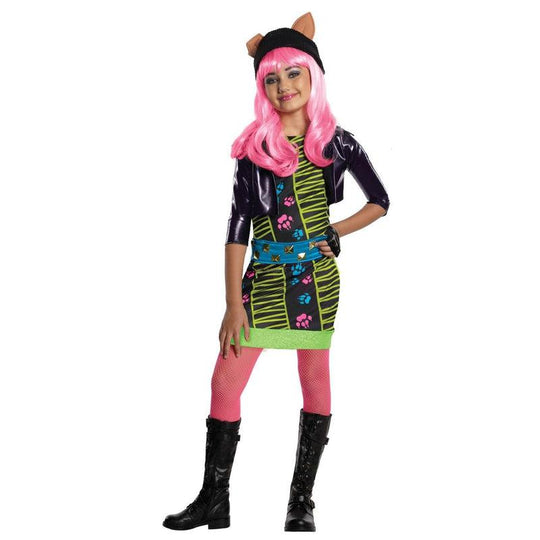 Girls Howleen Wolf Monster High Costume Halloween Fancy Dress Child Kids Outfit