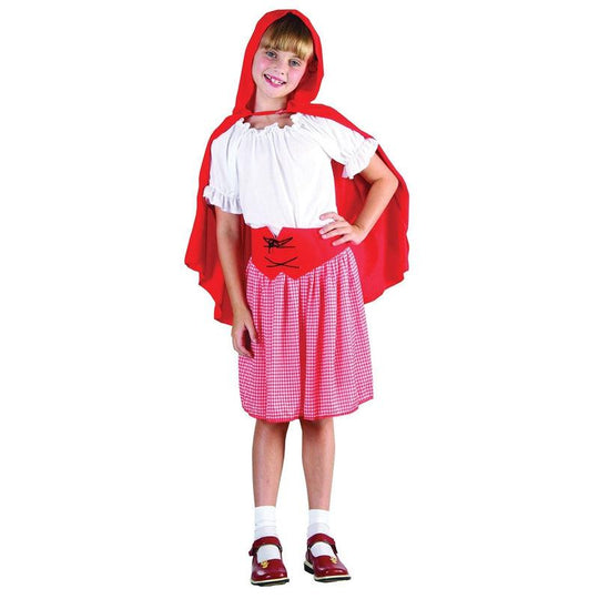 Girls Red Riding Hood Fairy Tale Book Week Fancy Dress Costume Child Outfit