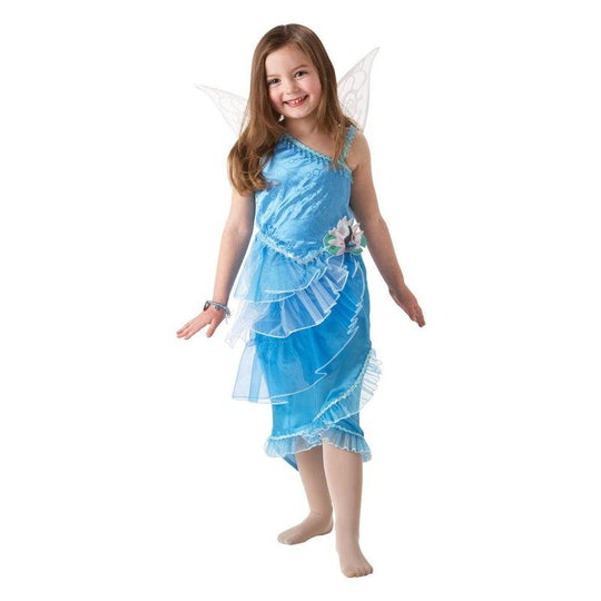 Girls Silver Mist Disney Fairy Pixie Fancy Dress Kids Costume Book Week Outfit