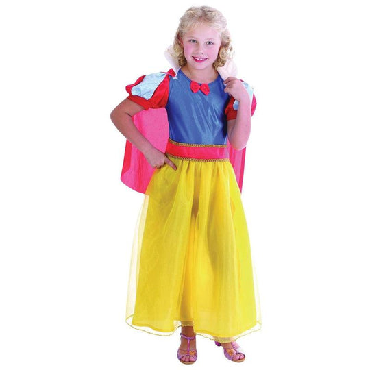 Girls Snow Girl Fairy Tale Fancy Dress Costume Child Book Week Outfit
