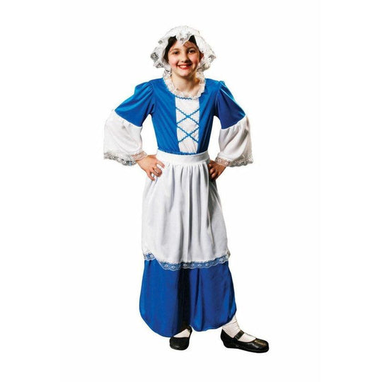 Girls Tudor Costume Victorian Maid Book Week Fancy Dress Outfit