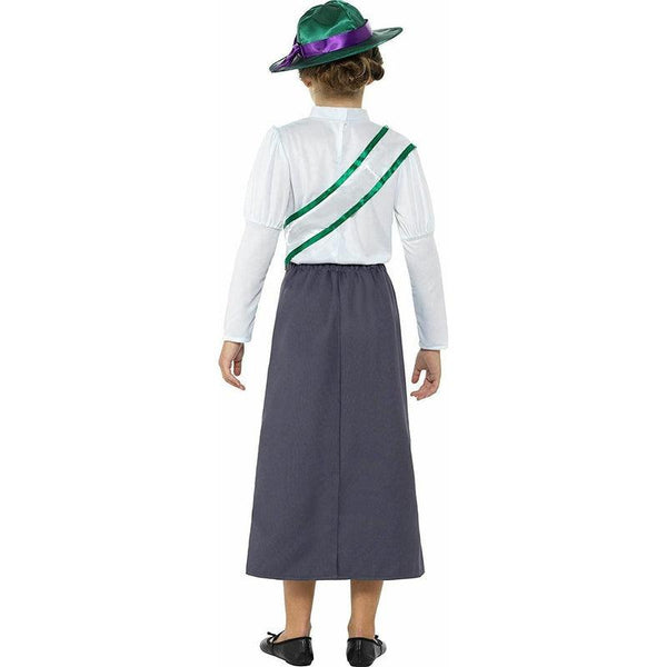 Victorian Suffragette Costume Kids Grey