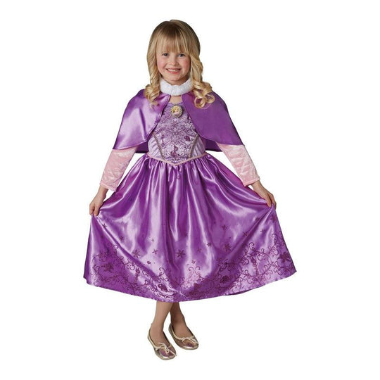 Girls Winter Rapunzel Costume Disney Princess Fancy Dress Outfit