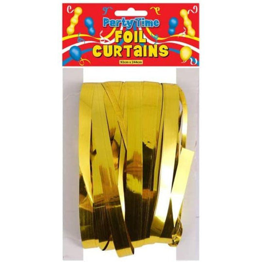 Gold Foil Party Curtains