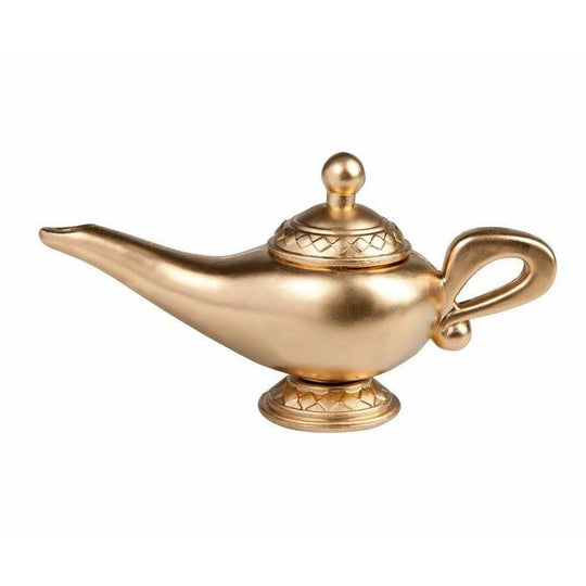 Gold Magic Lamp 23cm Arabian Genie Fancy Dress Costume Party Prop Accessory