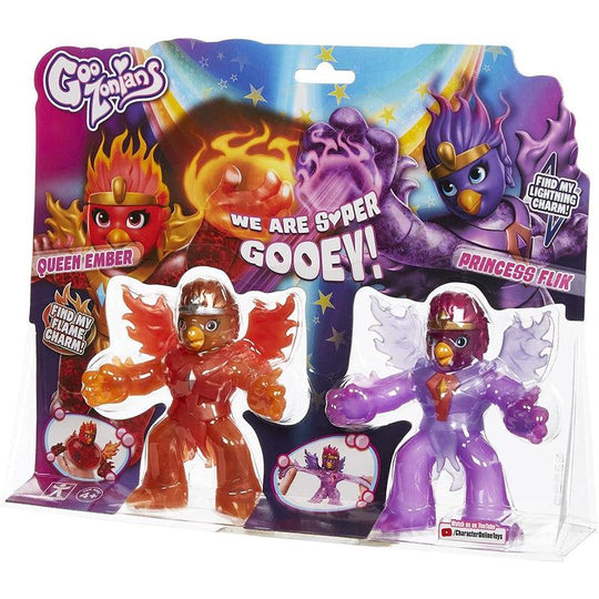 Goozonians Queen Ember Versus Princess Flik Twin Pack