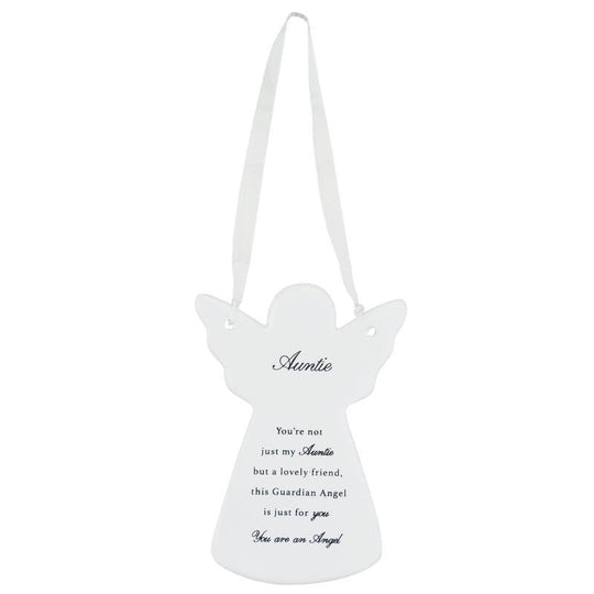 Guardian Angel Auntie, Wall Hanging Ribbon, Meaningful Plaque