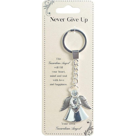 Guardian Angel Keychain-Never Give Up