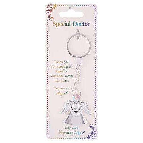 Guardian Angel Keychain for Special Doctor