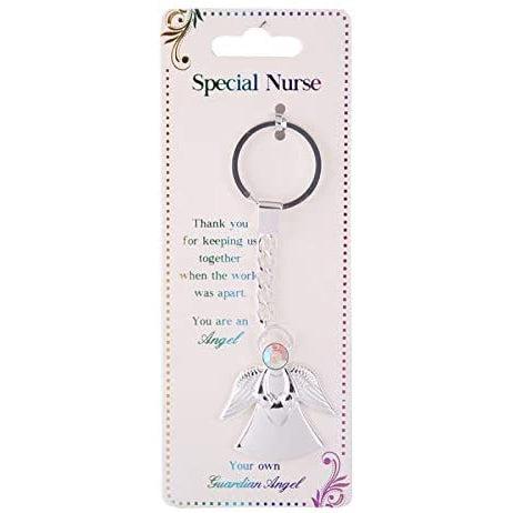Guardian Angel Keychain for Special Nurse
