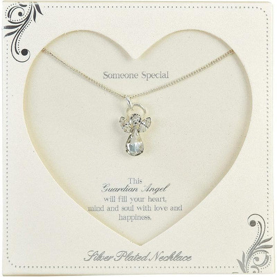 Guardian Angel Someone Special, Angel, Gemstone Necklace with Caption Card
