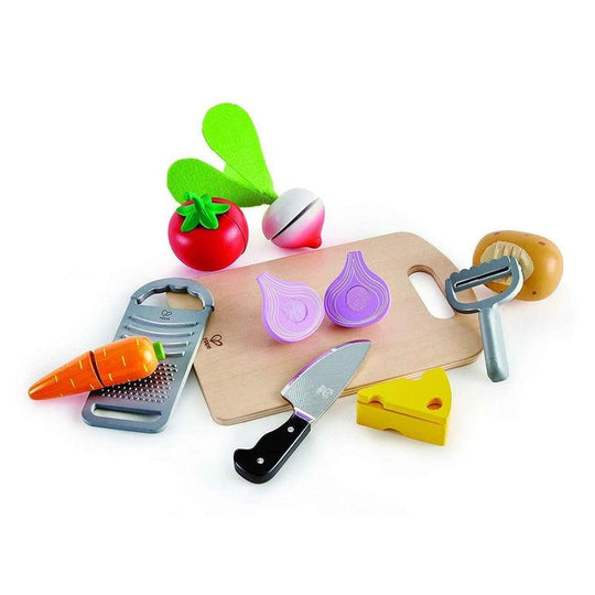 Hape Cooking Essentials Kids Wooden Food Preperation Playset