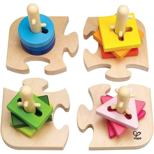 Hape Creative Peg Puzzle Baby Educational Toy Wooden - 18 Months & Over