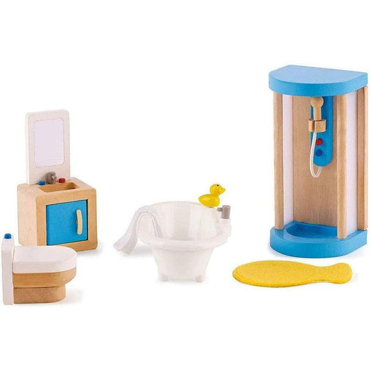 Hape E3451 Family Bathroom - Wooden Dolls House Accessory