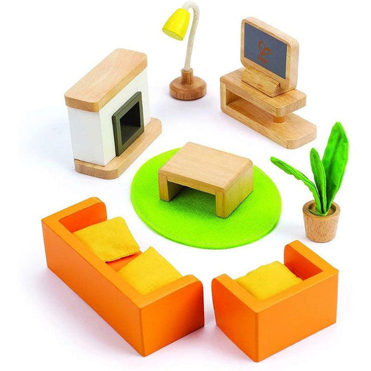 Hape E3452 Media Room - Wooden Dolls House Accessory