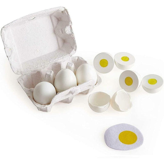 Hape Egg Carton Pretend Play Food Breakfast Kids Childrens Toy Playset