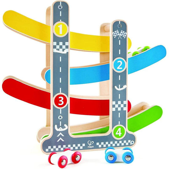 Hape Fast Flip Racetrack - Wooden Toddler Toy