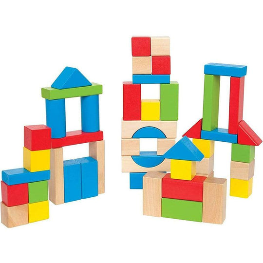 Hape Maple Blocks Wooden Building Blocks Set Baby Educational Toy - 12 Months +