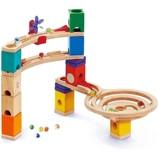 Hape Quadrilla Race to the Finish Wooden Marble Run