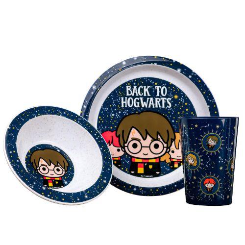 Harry Potter Back To Hogwarts Child's Unisex 3 Piece Dinnerware Set