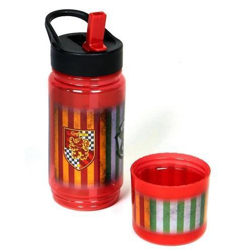 Harry Potter Gryffindor Child's Unisex Snack & Sip Water Bottle & Snack Pot