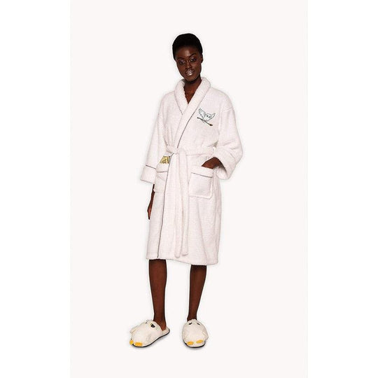 Harry Potter Hedwig ladies Sparkly Adult Fleece Robe