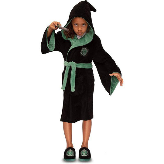 Harry Potter Slytherin House Child Unisex Bathrobe Dressing Gown