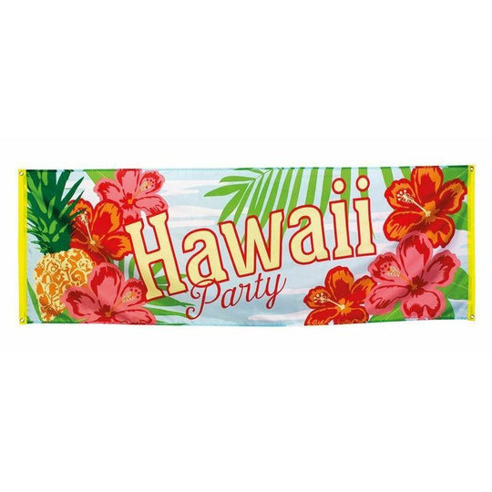 Hawaii Party Banner Tropical Beach Hawaiian Summer Flag Decoration 70 x 220cm
