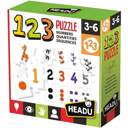Headu 123 Puzzle Educational Game, Assorted