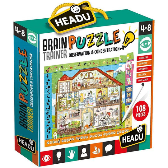 Headu Brain-Trainer Puzzle, Infant Game, Assorted