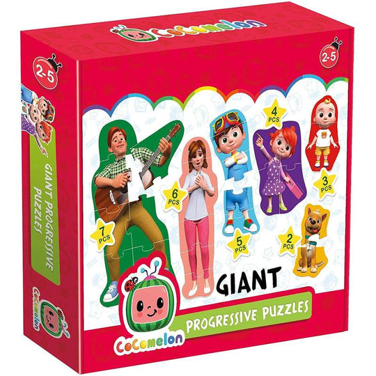 Headu Cocomelon Giant Progressive Puzzles Educational Game