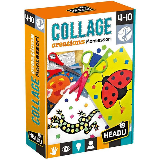 Headu Collage Creation Montessori Craft, Multi-Coloured