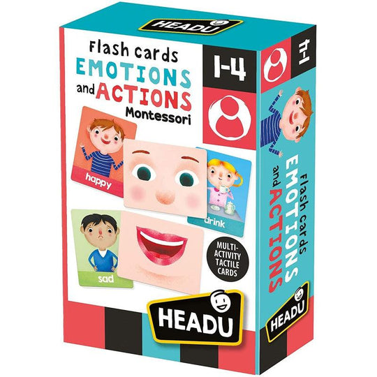 Headu Flashcards-Emotions and Actions Montessori